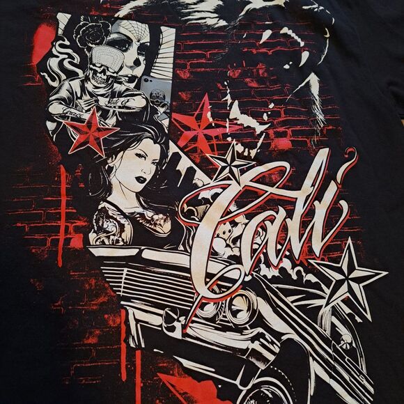 Fifth Sun T Shirt Men's Large Graphic Lady Star Short Sleeve - Picture 4 of 8